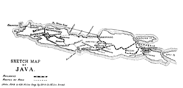 Sketch Map of Java