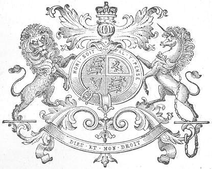 Coat of Arms with Lion and Unicorn