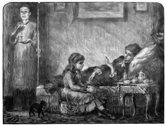 Eyebright fetched the medicine and the cup, and her mother
	 measured out the dose.—Page 61.