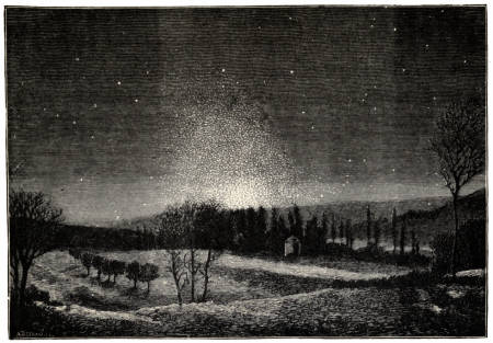 Fig. 22.—The Zodiacal Light in 1874.