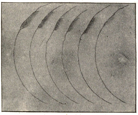 Fig. 53.—Elevations and Depressions on the "Terminator"
of Mars (August 24th, 1894)