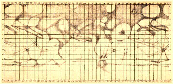 PLATE XVIII.
SCHIAPARELLI'S MAP OF MARS IN 1881–82