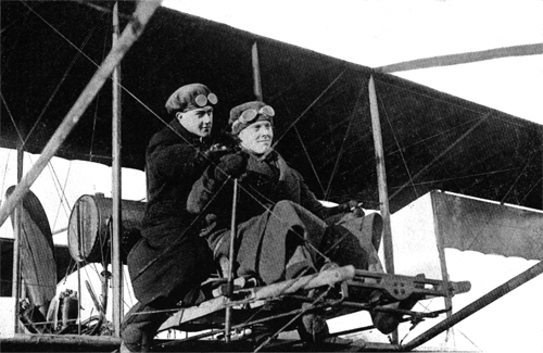 PUPIL AND INSTRUCTOR READY FOR A FLIGHT.