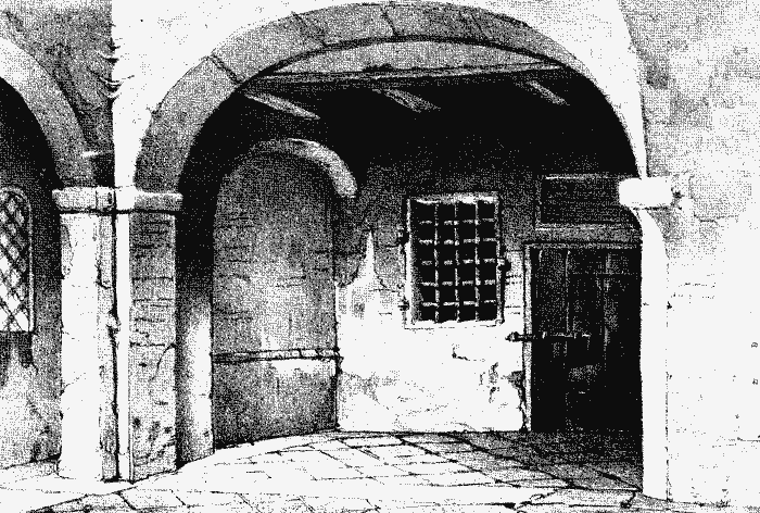 The Prison Called Tasso's Cell, in the Hospital of
Santa Anna, at Ferrara.