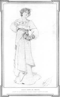 ELLEN TERRY AS IMOGEN

DRAWN BY ALMA-TADEMA FOR MISS TERRY'S JUBILEE IN 1906