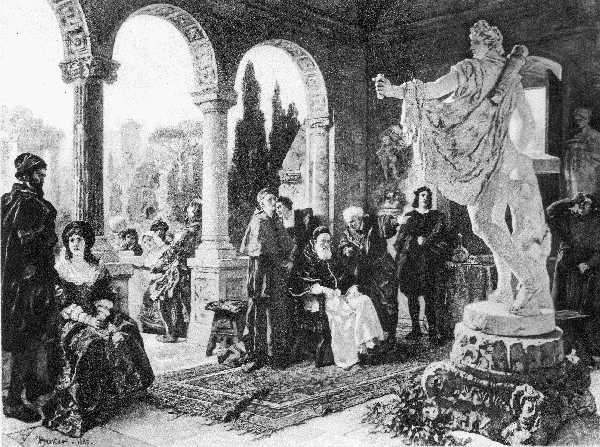 Pope Julius II. Viewing the Newly-found Statue of the
Apollo Belvedere
From the painting by Carl Becker. Permission of the Berlin Photographic
Co.