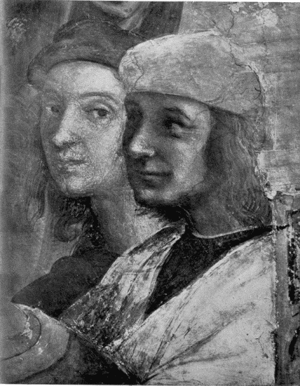 Alinari

Raphael and Sodoma

Fragment of School of Athens, in the Vatican—Raphael