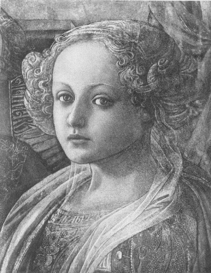 Face of Young Girl in the Coronation of
the Virgin
By Fra Filippo Lippi Permission of Alinari