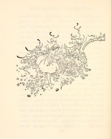 [Illustration: The rabbit was gone, and there was a fairy in front of her, verso]