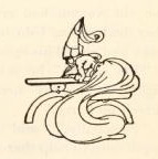 [Illustration: Small decoration of Belvane writing in her diary.]