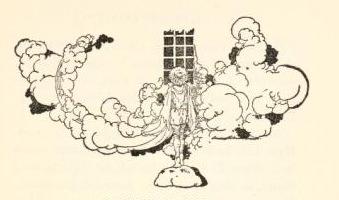 [Illustration: A man surrounded by clouds of smoke]