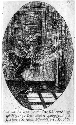 ...&nbsp;und betete laut: Dir übergeb' ich mich ganz / Du allein sorgtest ja bisher für mich schwachen Knecht