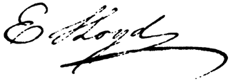 signature of E Lloyd
