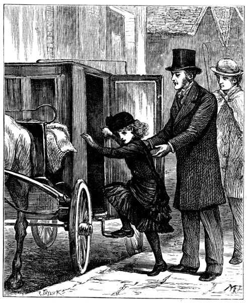 Illustration: SHE WAS PLACED IN A CAB