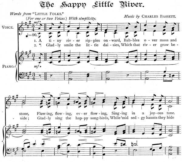 Music - The Happy Little River by Charles Bassett