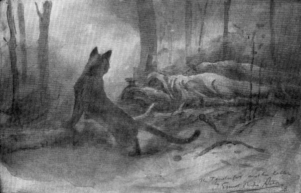 XXXVII. The Mountain Lion sneaking around us as we sleep

Sketch by E. T. Seton