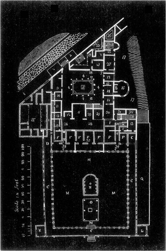 GROUND PLAN OF THE SUBURBAN VILLA OF DIOMEDES.