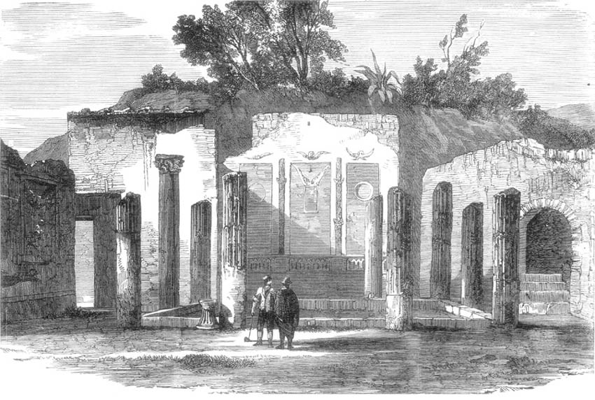 FIRST WALLS DISCOVERED IN POMPEII