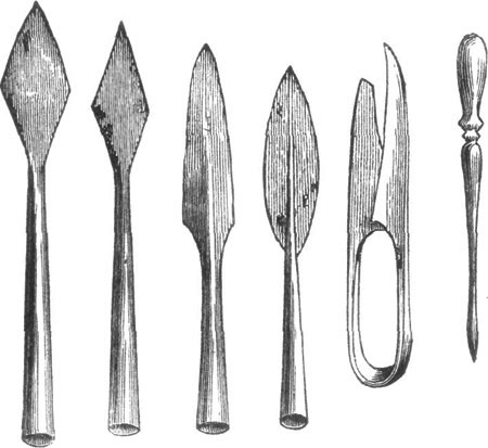 LANCES FOUND AT PALACE OF PRIAM, TROY.