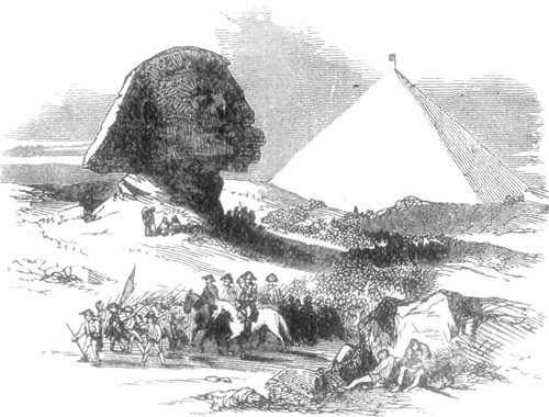 THE GREAT PYRAMID AND SPHINX.