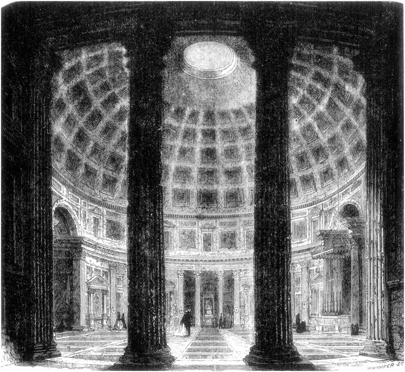 INSIDE VIEW OF PANTHEON.