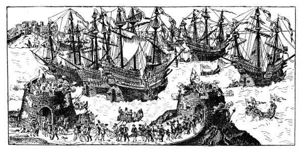THE EMBARKATION OF HENRY VIII. FROM DOVER, 1520.