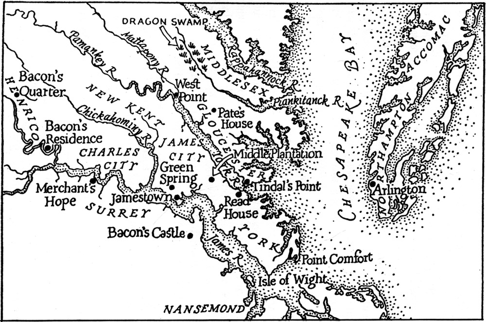 Bacon'S Rebellion, 1676. /Nrebel Leader Richard Lawrence Sets Fire