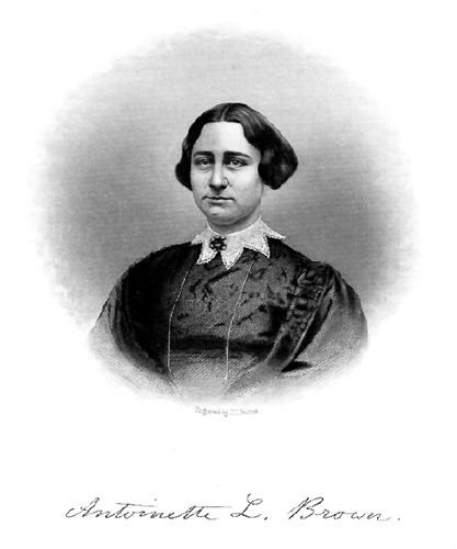 Antoinette L. Brown (with autograph).