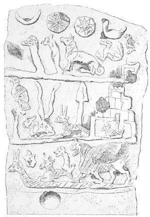 Fig. 10.—Stone of Merodach-Baladan I. (Smith's Assyrian
Discoveries).