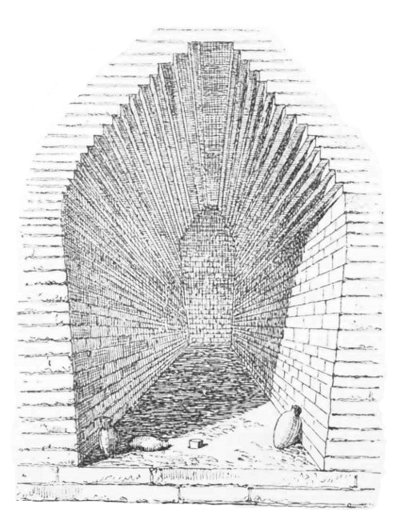 Fig. 89.—Tomb-chamber at Mugheir; from Taylor.