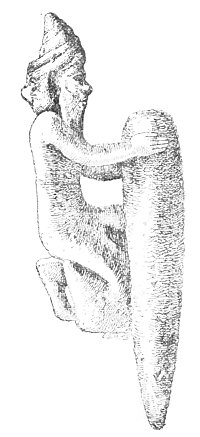 Fig. 146.—Bronze statuette. 8¼ inches high. Louvre.