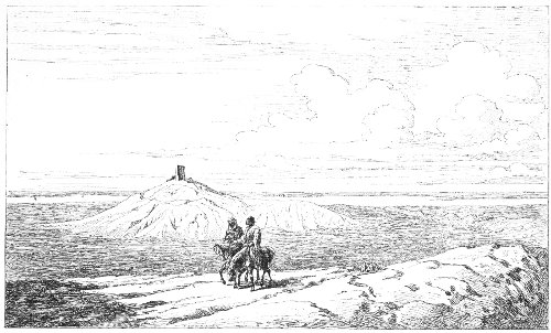 Fig. 168.—View of the Birs Nimroud; after Felix Thomas.