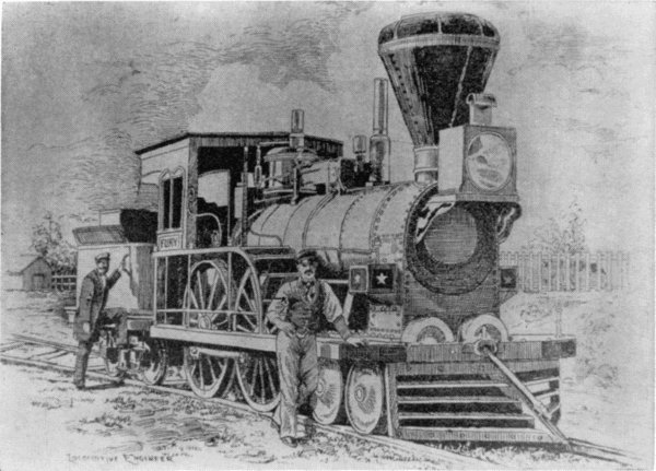 Figure 14.—The "Fury," built for the Boston and Worcester Railroad in 1849 by Wilmarth.