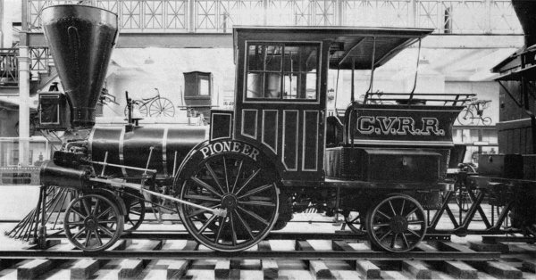 Figure 16.—The "Pioneer" as first exhibited in the Arts and Industries building.