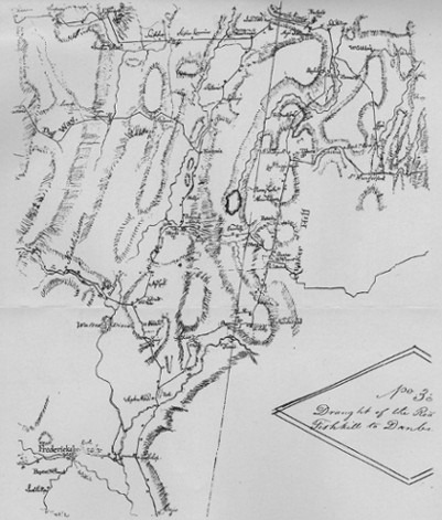 MAP No. I.

Quaker Hill and Vicinity.
(From Robert Erskine's Map, 1778-1780, in De Witt Clinton Collection,
New York Historical Society.)