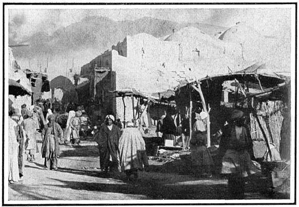 Een straat in Kerman.