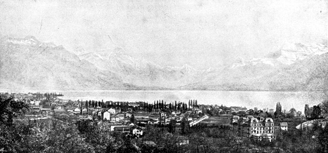 VIEW UP THE VALAIS FROM THE LAKE OF GENEVA. To face page
270.