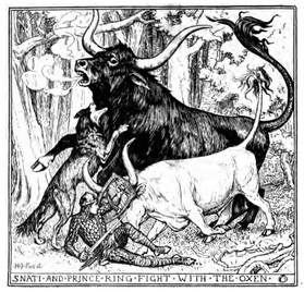 Snati and Prince Ring Fight With the Oxen