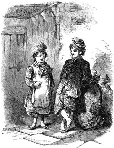 A young girl and boy