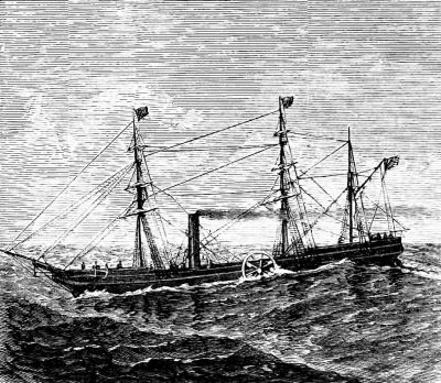 THE FIRST OCEAN STEAM-SHIP.