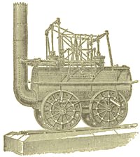 Steam engine.
