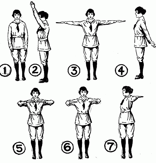 SETTING-UP EXERCISES (Figs. 1-7)