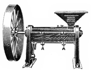 The Smout Peeler and Polisher, with Cylinder Open Showing Cone