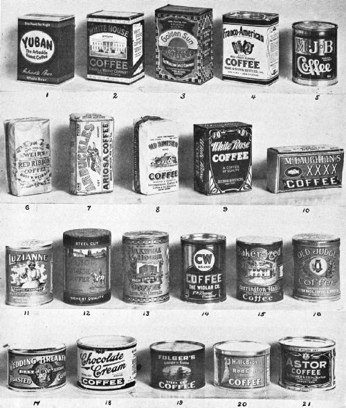 VARIOUS TYPES OF COFFEE CONTAINERS