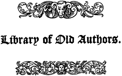 Series Logo: Library of Old Authors