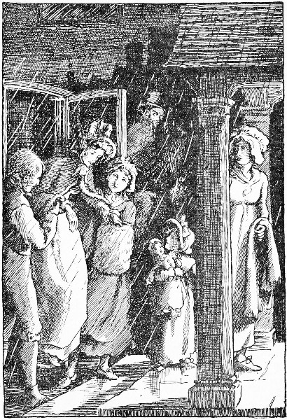The arrival at the inn.—Page 323.