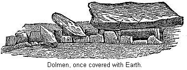 Dolmen, once covered with Earth.