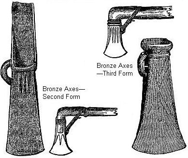 Bronze Axes—Second and Third Form.