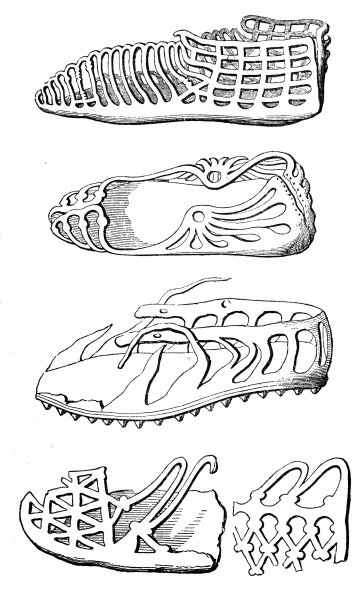 Roman Sandals (found in London).