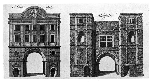 The Gates of the City: Moorgate and Aldgate.